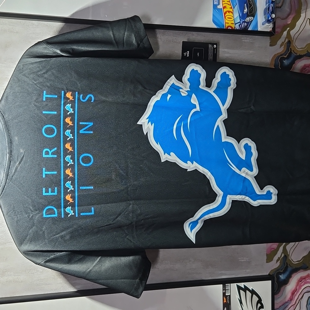 M Detroit Lions Custom Sublimated NFL Football Game Day Fan Jersey - Picture 5 of 8